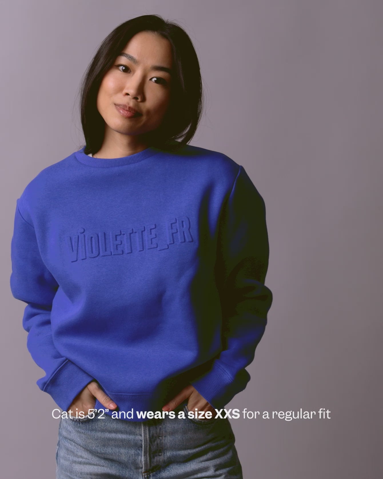 CREWNECK-BLU-XXS